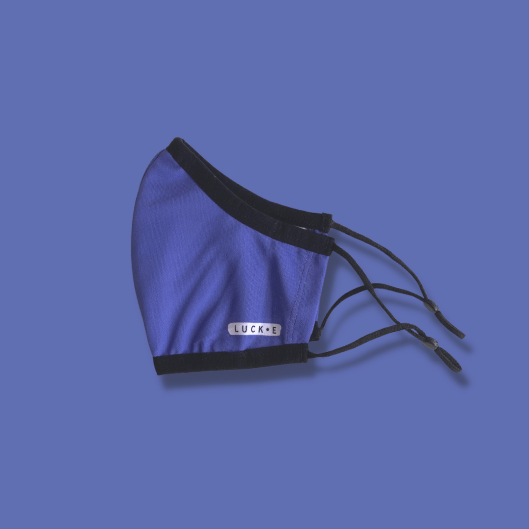 LUCKEFit™ Travel Face Masks | Award-Winning ViralOff® | NZ Helix+ Filter | Blue LUCK•E