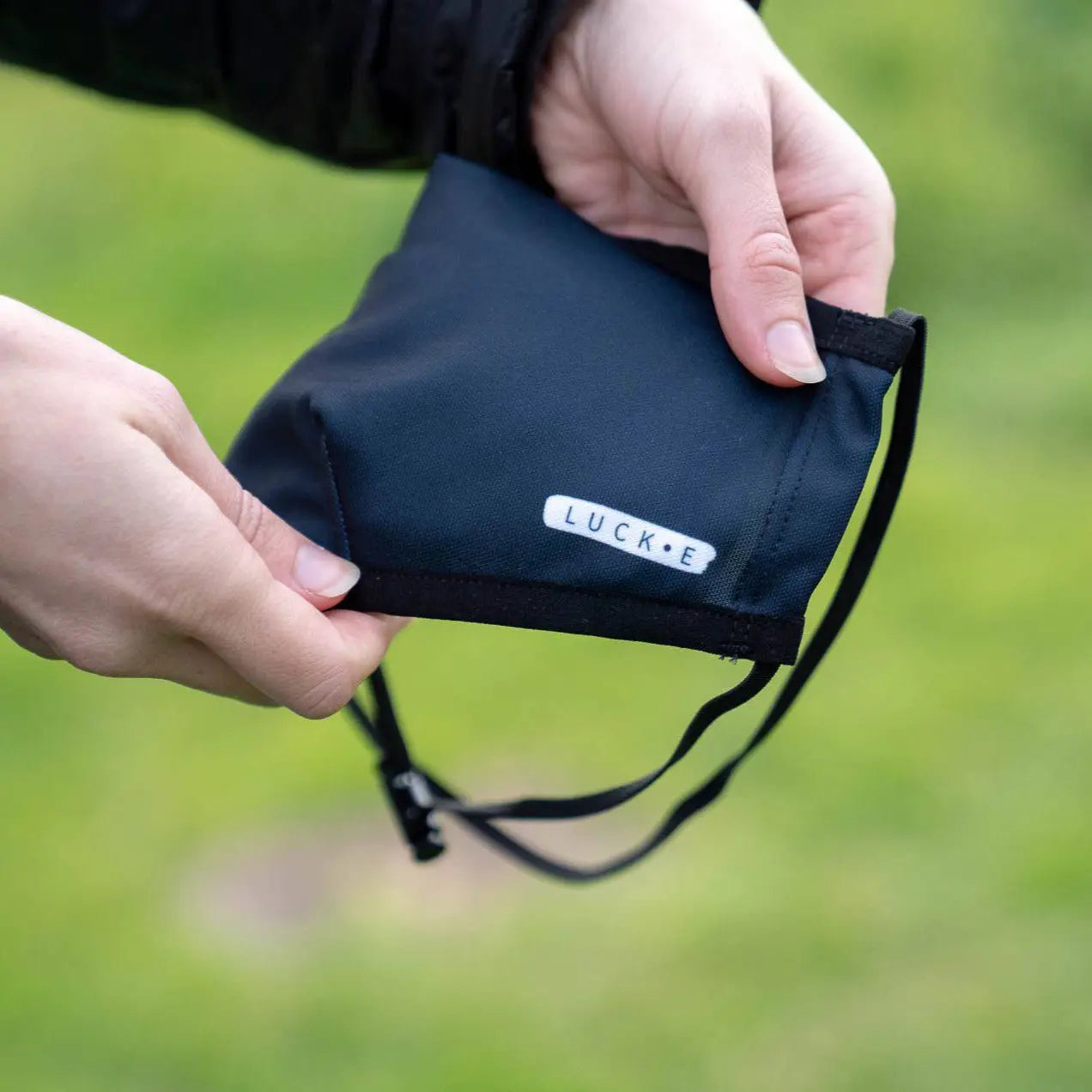 LUCKEFit Travel Face Masks | Award-Winning ViralOff® | NZ Helix+ Filter | Black LUCKE