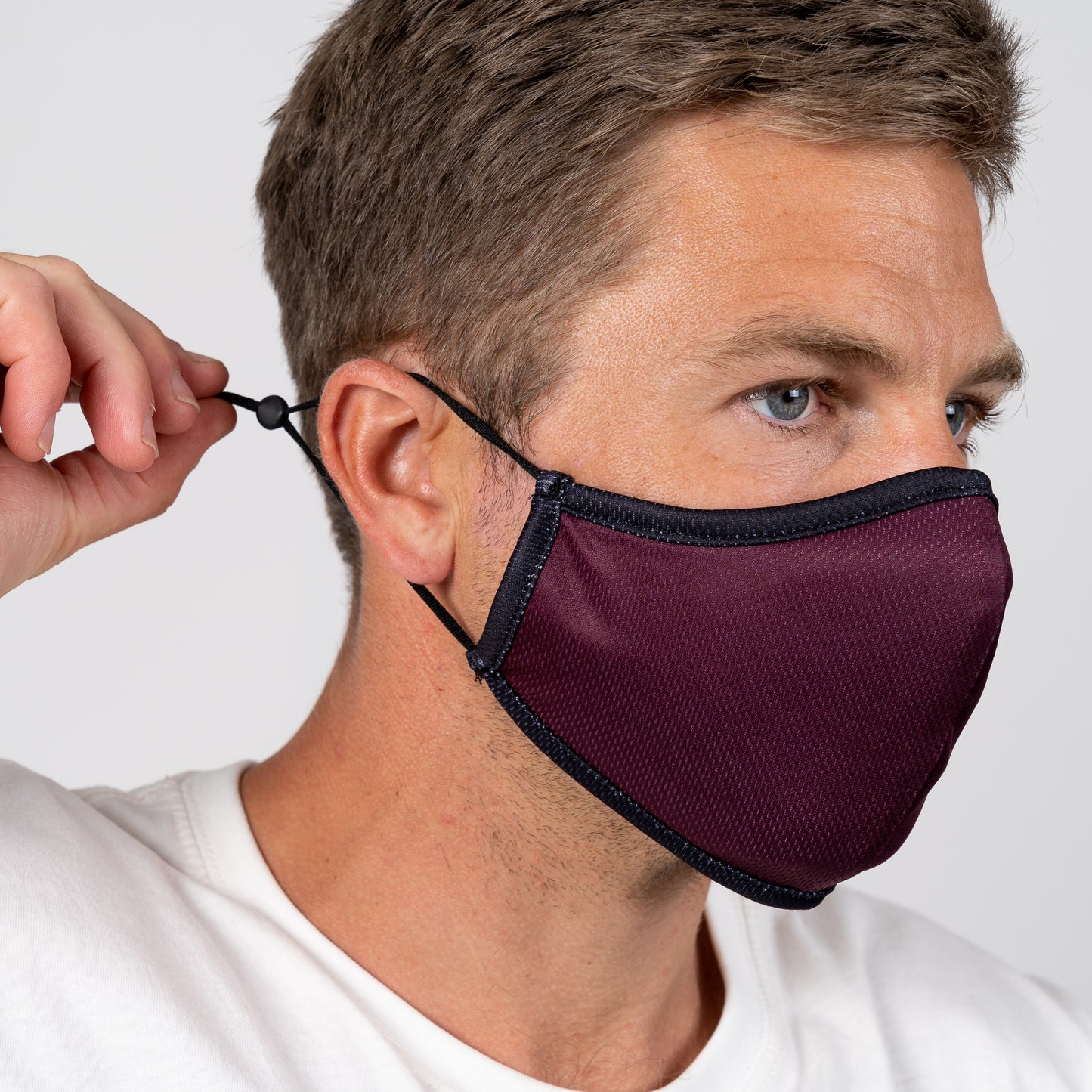 LUCKEme™ Face Masks | Award-Winning HeiQ™ | Ocean Balance™ | Burgundy LUCK•E
