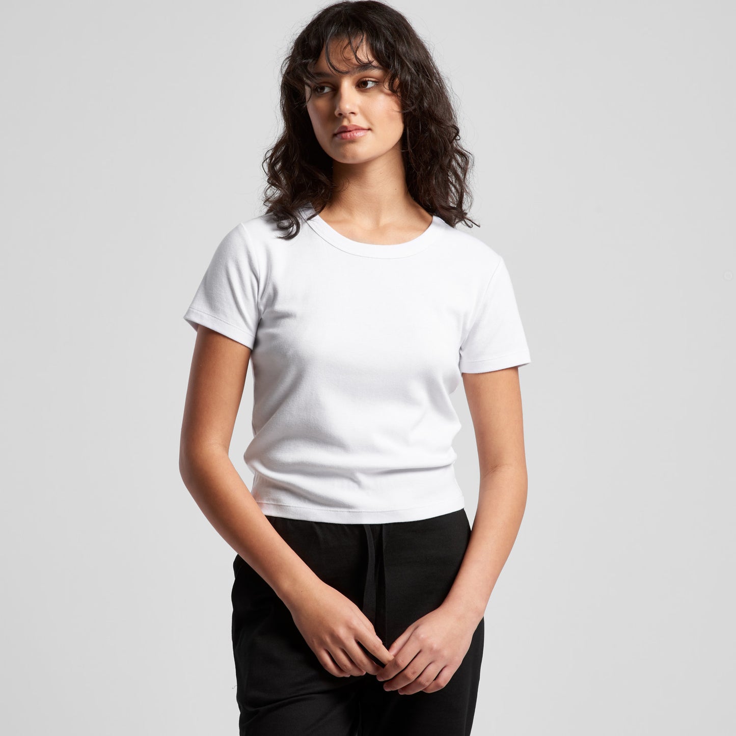 Women's  Organic Rib Baby Tee 4074