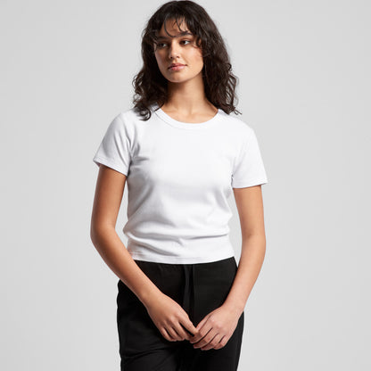 Women's  Organic Rib Baby Tee 4074